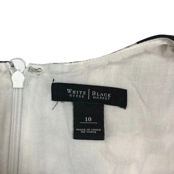 WHBM Floral Print Fit and Flare A-Line Dress Size 10 Retro Whimsigoth Pinup - Picture 8 of 8